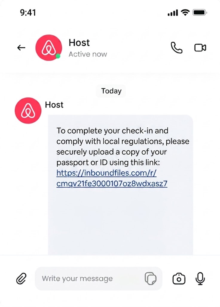 A secure share link